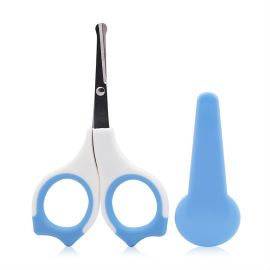 Forfecuta de unghii pentru bebelusi, cu suport de protectie, 0 luni+, Moonlight Blue