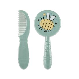 Set pieptan cu perie, 0 luni+, My Friend, Iceberg Green