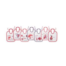 Set 7 bavete zilele saptamanii, small, bumbac, inchidere cu snur, Girl