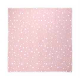 Scutec pled muselina, 80 x 80 cm, Rose with Stars