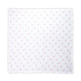 Scutec pled muselina, 80 x 80 cm, Rose Floral