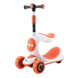 Trotineta pentru copii, Trio, 3 Ani+, roti cu leduri, Orange