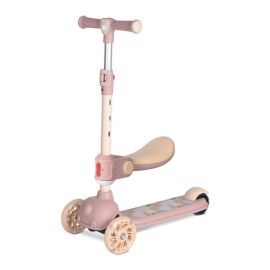 Trotineta, Jetster Plus, 3 ani+, pana la 20 kg, scaun pliabil si reglabil 4 pozitii, roti PU cu luminite, Beige