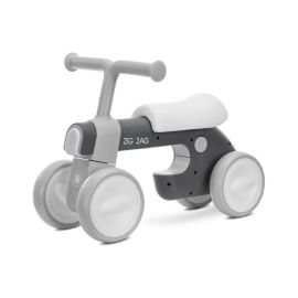 Bicicleta de echilibru, Zig Zag, 12-36 luni, scaun reglabil 2 pozitii, lumini si muzica, Grey