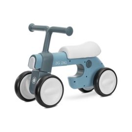 Bicicleta de echilibru, Zig Zag, 12-36 luni, scaun reglabil 2 pozitii, lumini si muzica, Blue Petrol