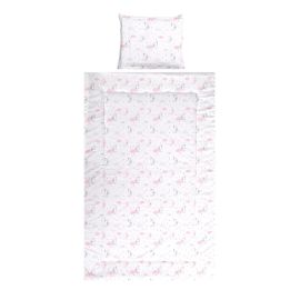 Set lenjerie pat 3 piese, bumbac ranforce, Cosy, Moons & Stars Pink