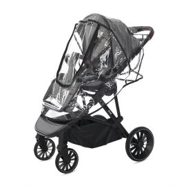 Husa de ploaie pentru carucior, model universal,  geanta de transport inclusa, 72x57x47 cm, Transparent