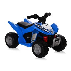ATV electric pentru copii, licenta Honda, 18-36 luni, cu sunet si lumini, Blue
