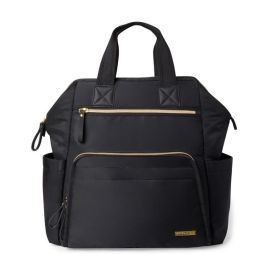 Skip Hop - Geanta pentru scutece tip rucsac, cu deschidere larga - Black