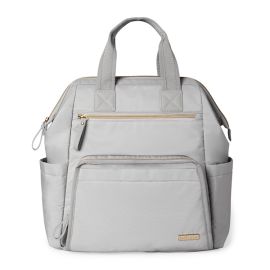 Skip Hop - Geanta pentru scutece tip rucsac cu deschidere larga - Grey