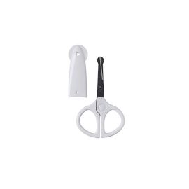 Forfecuta pentru bebelusi cu varf rotund ceramic white Rotho-babydesign