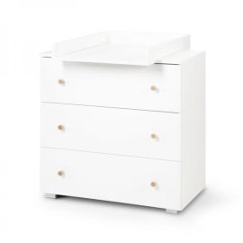 Comoda de infasat Klups KAROLINA alb-natur