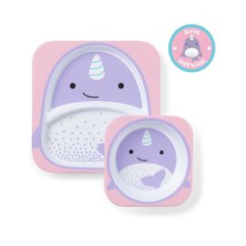 Skip Hop Set farfurie & bol - Balena