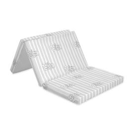 Saltea pliabila de voiaj, 60x120x5 cm, spuma elastica, Gri