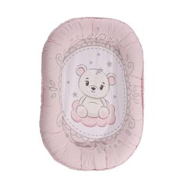 Baby Nest, 92 x 58 cm, bumbac ranforce, Little Bear Pink