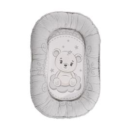 Baby Nest, 92 x 58 cm, bumbac ranforce, Little Bear Grey
