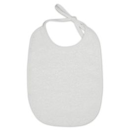 Set 10 bavete dubla fata, material tip prosop, White