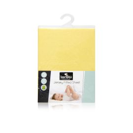 Cearsaf pat jersey, 60 x 120 cm Yellow