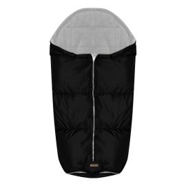 Sac termic de iarna pentru carucior, impermeabil, captuseala polar fleece, Black