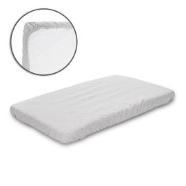 Cearceaf cu elastic pentru patut, 98 x 65 cm, 100% bumbac ranforce, Grey Sky