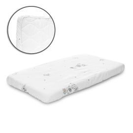 Cearceaf cu elastic pentru patut, 98 x 65 cm, 100% bumbac ranforce, White Giraffe