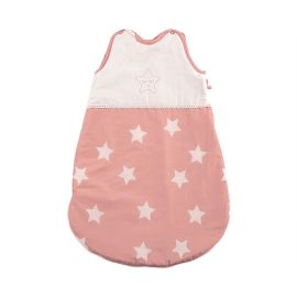Sac de dormit de vara (0-6 luni), Stars Pale Blush