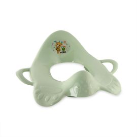 Reductor pentru toaleta, cu manere, Smoke Green