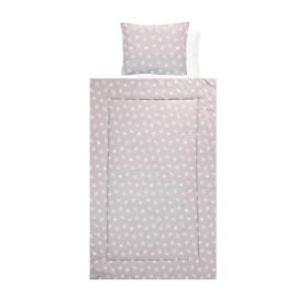 Set lenjerie pat 4 piese, bumbac ranforce, Abstract Leavs Grey Beige