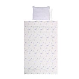 Set lenjerie pat 4 piese, bumbac ranforce, Blue Moon & Stars