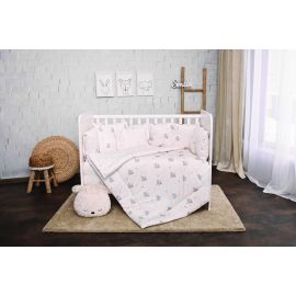 Set lenjerie pat 8 piese, 70x140 cm, bumbac ranforce, Blue Aeroplane