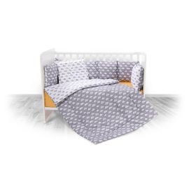 Set lenjerie pat 7 piese, Lily, bumbac ranforce, Clouds Grey