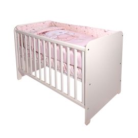 Set lenjerie pat 60/120,  Smile, bumbac ranforce, Pink Ballerina Bear