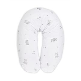 Perna multifunctionala, bumbac ranforce, 190 cm, Little Rabbits Grey