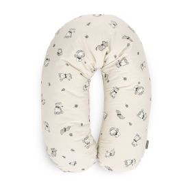 Perna alaptare, 190 cm, husa 100% bumbac ranforce, Jungle Beige