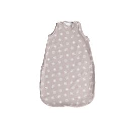 Sac de dormit de vara, 85 cm, bumbac ranforce, Grey & Beige Leaves
