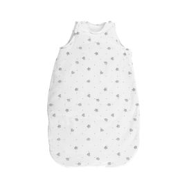 Sac de dormit de vara, 95 cm, 18-24 luni, bumbac ranforce, Train Grey