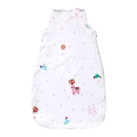 Sac de dormit de iarna, 85 cm, bumbac ranforce, Happy Lama Pink