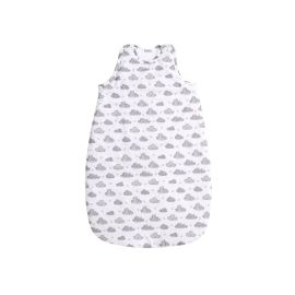 Sac de dormit de iarna, 95 cm, bumbac ranforce, Clouds White