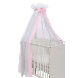 Perdea cu suport baldachin Basic - pink Fillikid