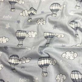 Scutec din muselina, baloane, 80x80cm, Kreis Design