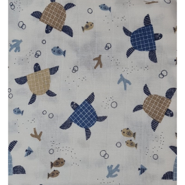 Scutec din muselina, marin 80x80cm, Kreis Design