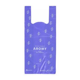 Saci parfumati, Petite&Mars, Pentru scutece, Aromy, Cu miros de lavanda, Rezistenti, Manere lungi, 100 bucati, Mov