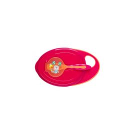 Castronel cu capac si lingurita raspberry/mandarine Rotho babydesign