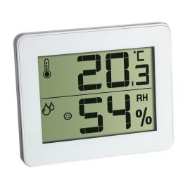 Termometru si Higrometru digital de camera extra-plat alb TFA 30.5027.02