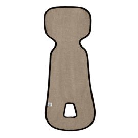 Insertie scaun auto, Petite&Mars, Aero, Antitranspiratie, Cu decupaje pentru centura de siguranta in 3 sau 5 puncte, Bumbac, 63x25 cm, 0-12 luni, 0-13 kg, Bej