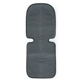 Insertie scaun auto, Petite&Mars, Aero, Antitranspiratie, Cu decupaje pentru centura de siguranta in 3 sau 5 puncte, Bumbac, 82x31 cm, 6 luni+, Gri inchis