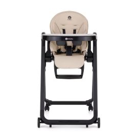 Scaun de masa, Petite&Mars, Tasty, Multifunctional 3 in 1, Pana la 15 kg, Reglabil pe inaltime in 7 pozitii, Spatar reglabil pana la 175 grade, Suport picioare si tavita reglabile, Cu roti, Pliabil, Aluminiu, 6-36 luni, Bej