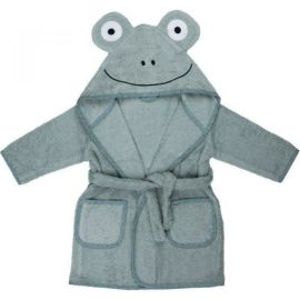 Halat de baie, Bubaba, Cu urechi Frog, Cu buzunare, Cu cordon, 4 - 6 ani, Marime 110/116, Green