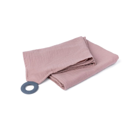 Doomoo - Esarfa pentru alaptat multifunctionala din bumbac organic Mom’n Play Pink