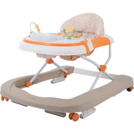 Premergator, FreeON, Fancy, Cu muzica si lumini, Cu roti, Conform cu standardul european de securitate EN1273:2020, Beige